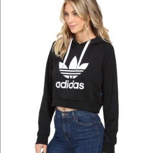 Adidas Cropped Sweater, Small